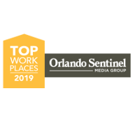 Orlando Sentinel’s Top 100 Companies: The Best Workplaces in Central Florida 2019 Two consecutive years Orlando Sentinel’s Top 100 Companies: The Best Workplaces in Central Florida 2019 Two consecutive years